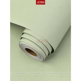  10m Giấy dán tường màu xanh matcha trang trí phòng ngủ phòng bếp decal dán tường có keo sẵn 