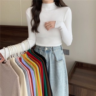 Áo len tăm cổ 3 phân, Áo len tăm giữ nhiệt hàng Quảng Châu