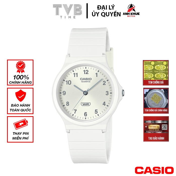 Đồng hồ nữ dây nhựa Casio chính hãng MQ-24B-7BDF (34mm)