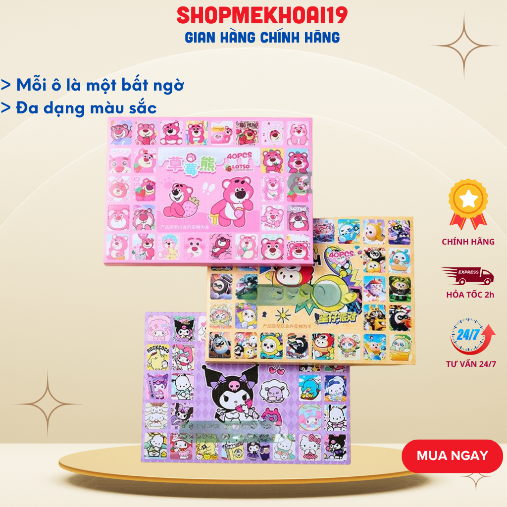 Hidden Box 40 Món Đồ Chơi Kuromi , Blind Box Móc Khóa Đếm Ngược Kèm Móc Khóa Quà Tặng Cho Bé