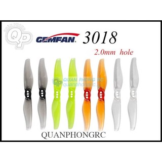  4 Cặp Cánh 2 Lá 3 inch GEMFAN Hurricane 3018 2 Blades FPV Toothpick Propellers  8 Cái  
