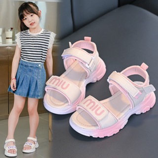 Dép quai hậu sandal bé gái hàng cao cấp đế chống trượt chữ Miu 3-12 tuổi G5059