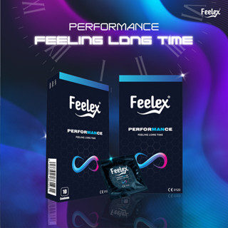 Bao cao su Feelex Performance siêu mỏng, nhiều gel bôi trơn - Hộp 10 chiếc