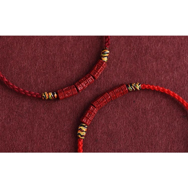 Vòng tay chu sa dây chỉ đỏ chuỗi hạt may mắn - Phong thủy bình an, may mắn | BigBuy360 - bigbuy360.vn