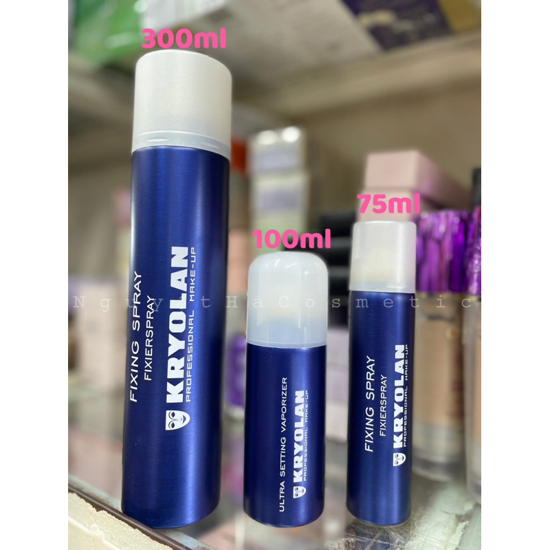 [ Đủ Các Size ] Xịt Khoá Nền Kryolan Ultra Setting Vaporizer