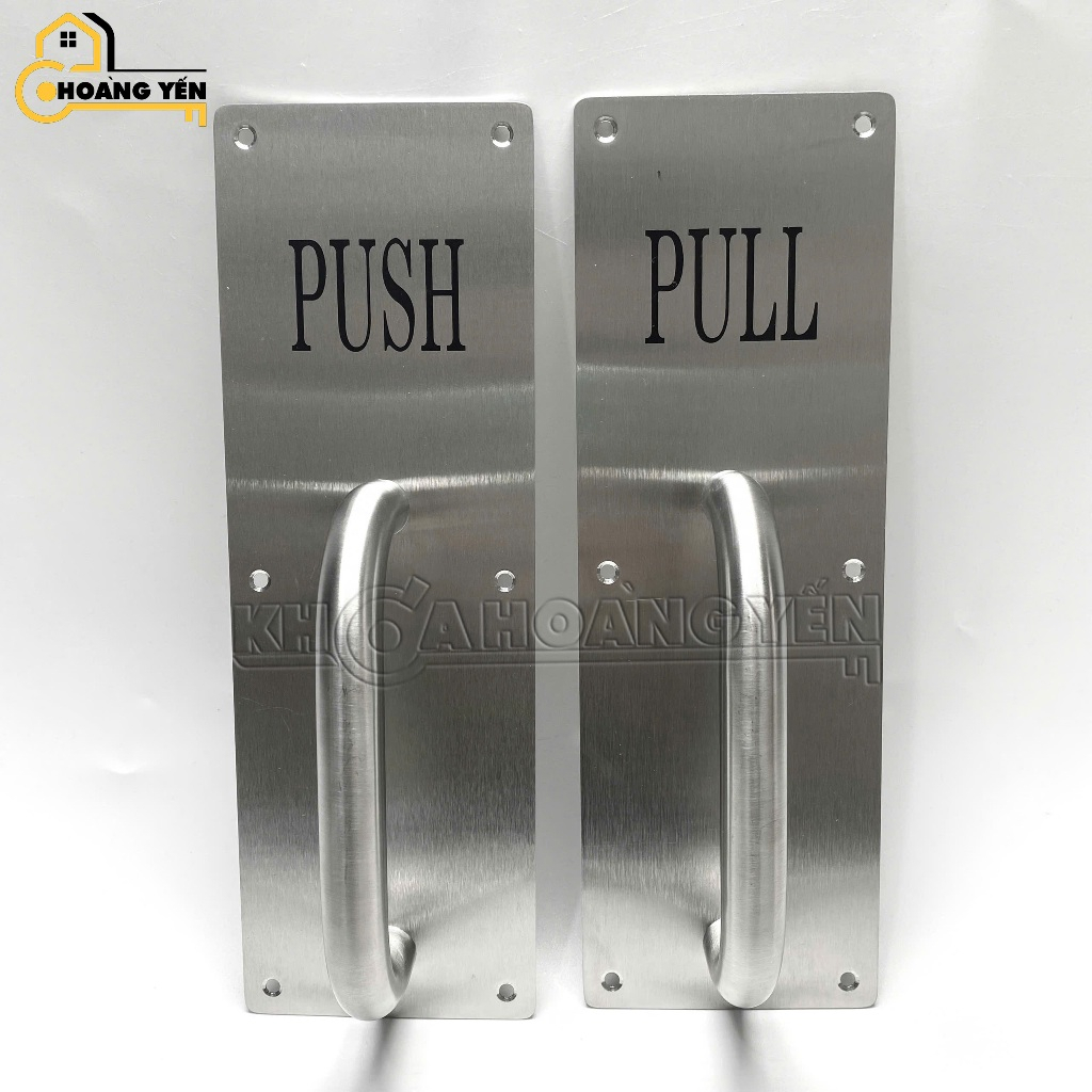 [PULL - PUSH] Tay nắm kéo/ Đẩy cửa thoát hiểm, thang máy, tay nắm cửa inox Pull/ Push