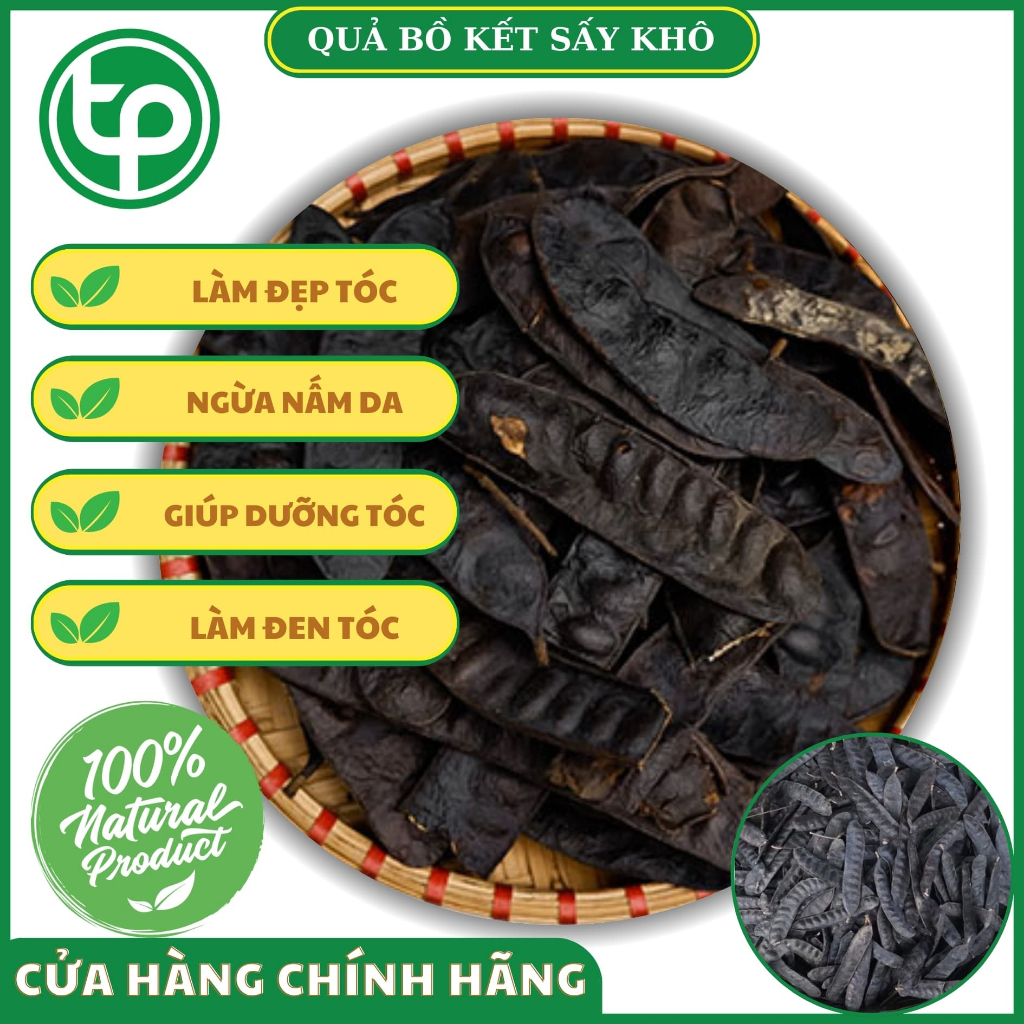Bồ kết khô túi lớn loại 1kg - hàng loại 1 - nấu nước gội đầu, sắc nước uống đều được