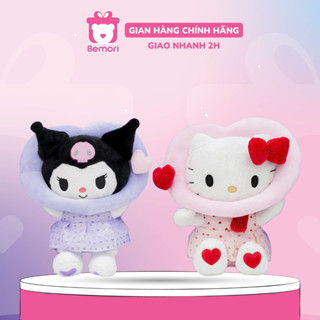  Gấu bông hello kitty đội phao hồng Bemori thú nhồi bông kuromi đội phao tím mềm mịn cao cấp 