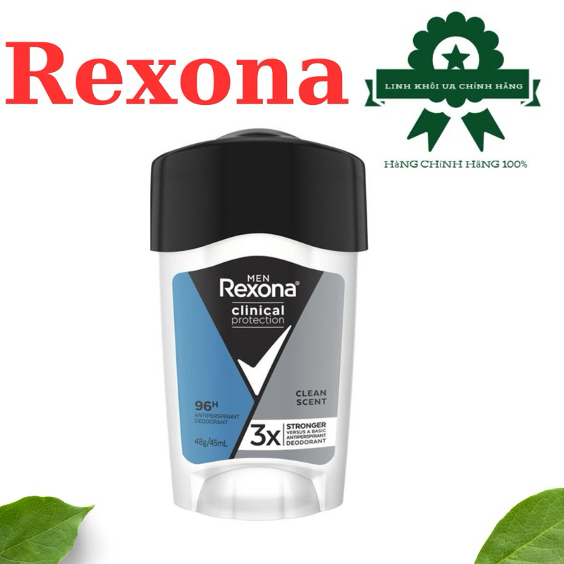 Lăn khử mùi cho nam Rexona Men Clinical Protection Clean Scent 3X 45ml.