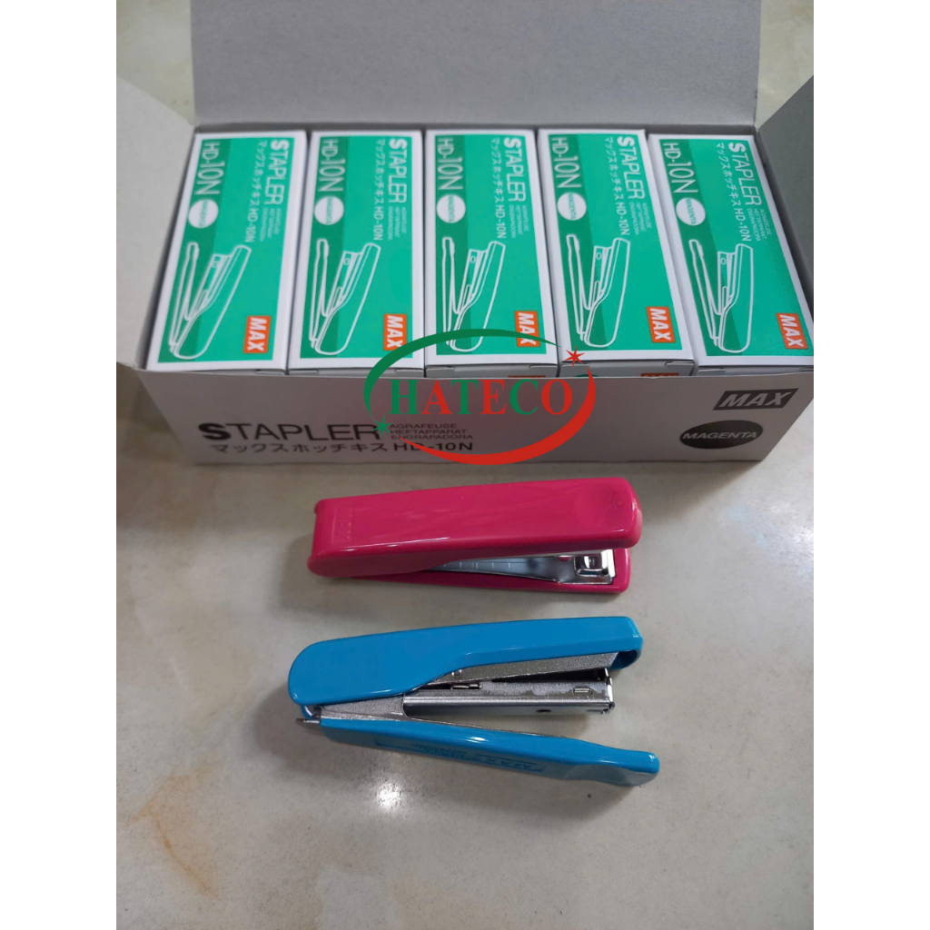 DẬP GHIM SỐ 10 MAX HD-10N tặng kèm đạn ghim, CHÍNH HÃNG - Kim bấm số 10  xuất xứ Nhật Bản - Bền, đẹp