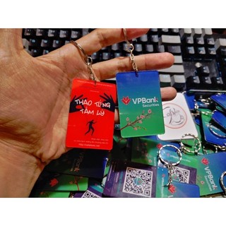 Móc khoá mã QR Code ngân hàng in theo yêu cầu