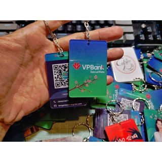 Móc khoá mã QR Code ngân hàng in theo yêu cầu