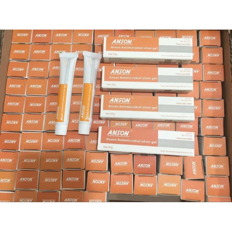 Gel nano bạc Anson- Anson antimicrobial silver bôi vết thương loét tì đè, bôi bỏng, vết thương hốc s