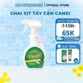 Chai tẩy cặn canxi nhà tắm AMB làm sạch vòi sen inox, vách kính, bồn sứ, gạch men an toàn, chống ăn mòn 500ml