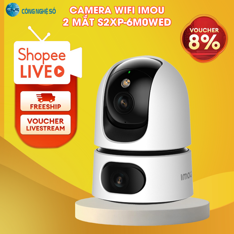 Camera 2 mắt IMOU trong nhà S2XP-6M0WED (Ranger Dual 6MP) | S2XP-10M0WED (Ranger Dual 10MP)