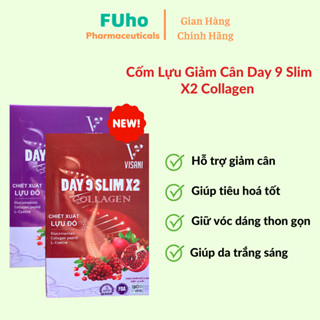  Cốm Lựu Giảm Cân Day 9 Slim X2 Collagen Hỗ Trợ Giảm Cân Giảm Nám Mờ Thâm Giúp Da Trắng Sáng Duocphamfuho 
