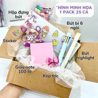 LUCKY BOX VĂN PHÒNG PHẨM Hộp Quà LuckyBox - Túi mù test nhân phẩm đồ dùng học tập DecorMe