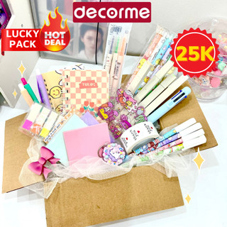LUCKY BOX VĂN PHÒNG PHẨM Hộp Quà LuckyBox - Túi mù test nhân phẩm đồ dùng học tập DecorMe