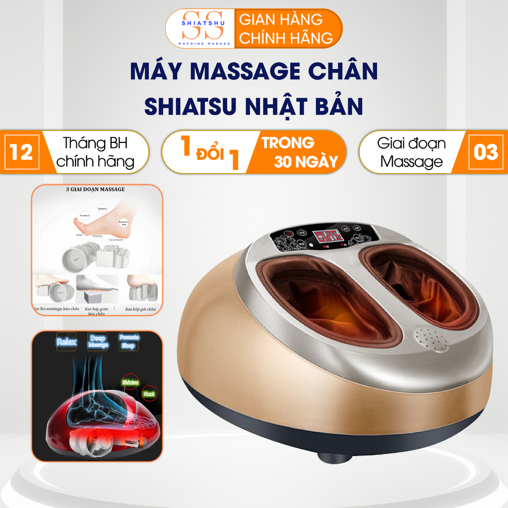 Máy massage chân giá rẻ công nghệ Shiatsu Nhật Bản – Giải pháp thư giãn đôi chân, xua tan mệt mỏi