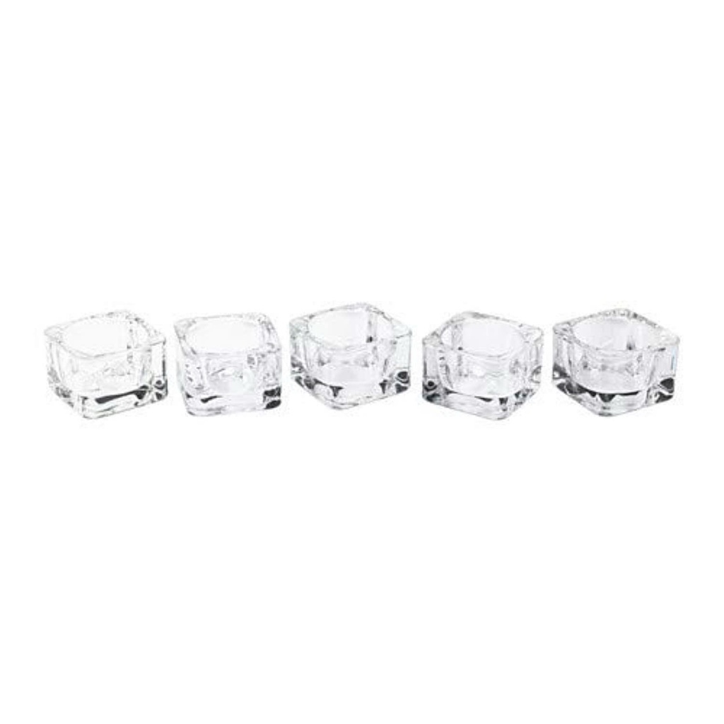 Bộ 5 chân nến tealight thuỷ tinh