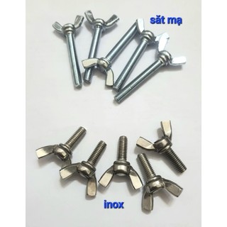  set 5-10 con  bulong chuồn - bulong cánh buồm   sắt và inox  