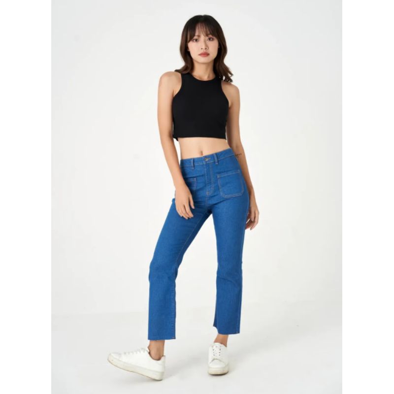 Quần jeans nữ dáng flare Canifa