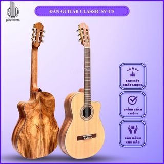 Guitar Classic Gỗ Điệp Già Cao Cấp SV-C5 - Tặng Kèm Combo Full Phụ Kiện