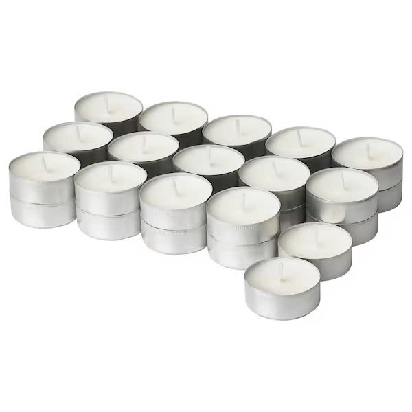 Vỉ 30 viên nến tealight thơm mùi vani