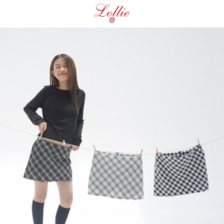  LOLLIe STUDIO - Chân váy mini plaid skirt TKC23 