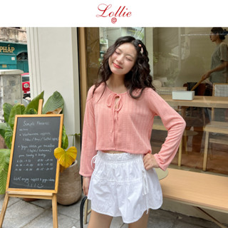  LOLLIE STUDIO - Set áo thun buộc nơ kèm áo 2 dây Freya Top TKP214 áo cardigan mỏng nhẹ thu đông thiết kế cao cấp 