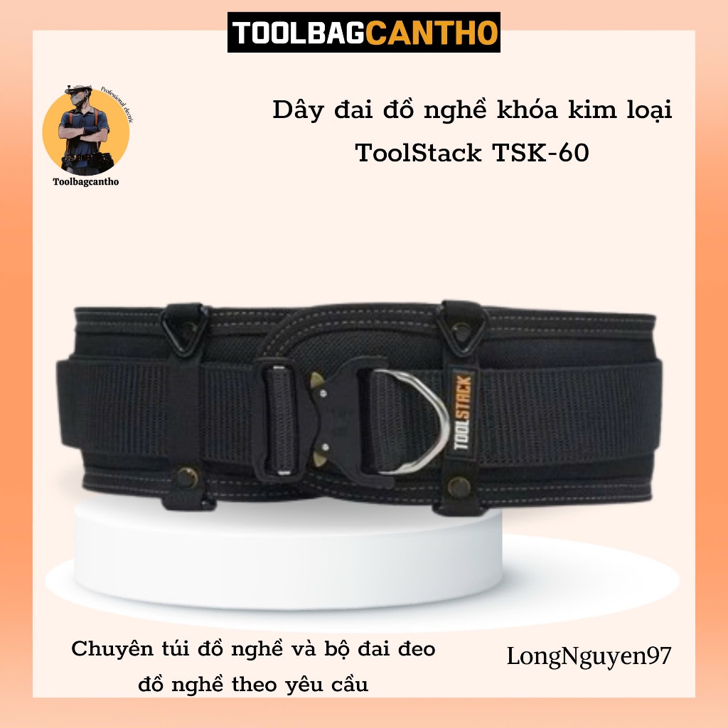  Dây đai đồ nghề khóa kim loại ToolStack TSK-60   65kg trở lên   