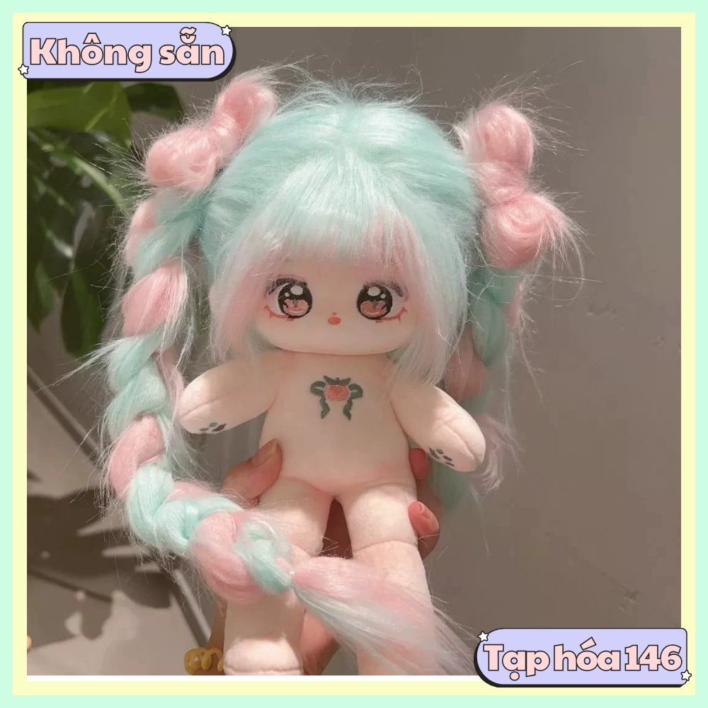 [ORD] Doll không thuộc tính tóc tơ 25cm có tai và đuôi - Búp bê không thuộc tính chân dài 25cm