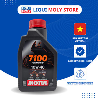 Motul 7100 10W40 nhớt tổng hợp gốc ester cho xe số, côn tay, phân khối lớn, API:SP