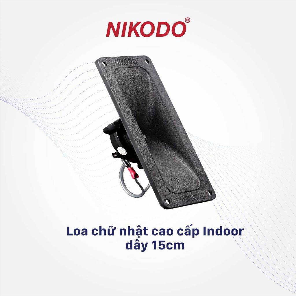 Combo 10 Loa ru nhà yến chữ nhật cao cấp Indoor, nối sẵn dây dẫn Nikodo