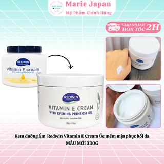  Kem Dưỡng Ẩm Redwin Vitamin E Cream Siêu Mềm Mịn Phục Hồi Da MẪU MỚI 330g 