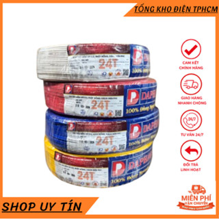  Dây điện đôi 100M Daphaco VCMD 2x16 2X0.5  2x24 2X0.75  2x32 2X1.0  2x30 2X1.5  hàng chính hãng 