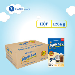 Thùng 12 Hộp giấy 1284g Sữa đặc Ngôi Sao Phương Nam Nhãn xanh biển