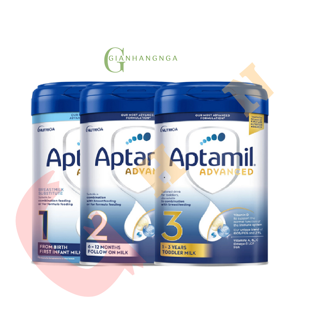 [Full tem vat] Aptamil Advanced Sữa bột cho bé - Đủ loại số 1, 2, 3