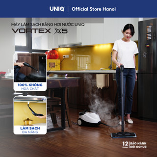 Máy làm sạch hơi nước nóng UNIQ Vortex X5 lau nhà đa năng xịt rửa vệ sinh nội thất ô tô nhà bếp sofa máy lạnh 2000W 1.5L