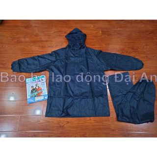 Bộ áo mưa màu xanh đen kèm phản quang Datas