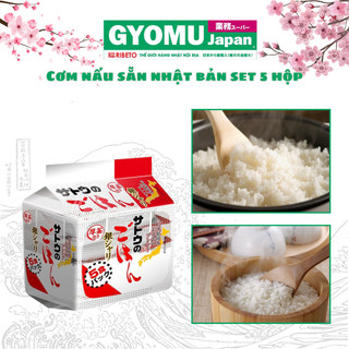 Cơm nấu sẵn , Cơm ăn liền túi 3 phần và 5 phần Nhật bản - Gyomu Japan