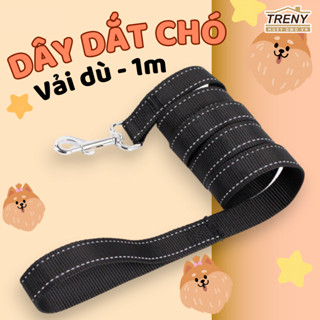 Dây dắt chó - dài 1m, có đầu tay cầm, móc khóa tiện lợi, kết hợp với mọi loại vòng cổ