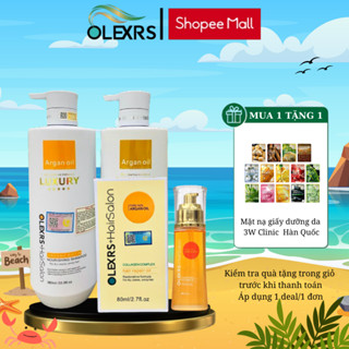 Combo CẶP GỘI XẢ Olexrs LUXURY 500ml + TINH DẦU DƯỠNG Olexrs Collagen 80ml Chính Hãng