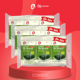 Combo 3 lốc lá kim tẩm dầu oliu O'Food ( lốc 3)