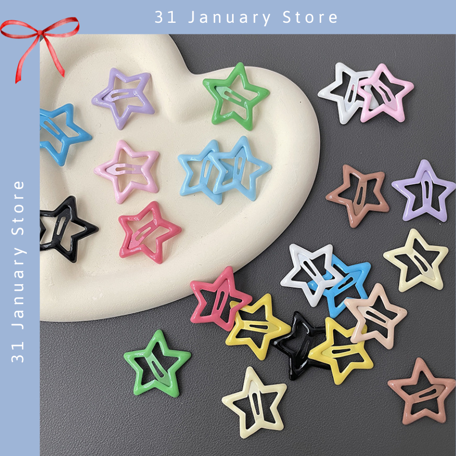 Kẹp tóc ngôi sao 5 cánh January Store ngọt ngào