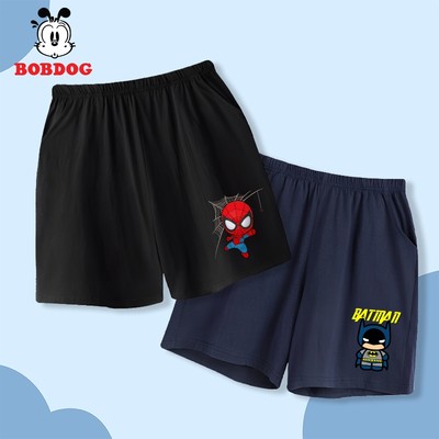 SALE HÈ Quần đùi bé trai BOBDOG chất liệu cotton co giãn in hình marvel người dơi, người nhện cho bé mặc hè