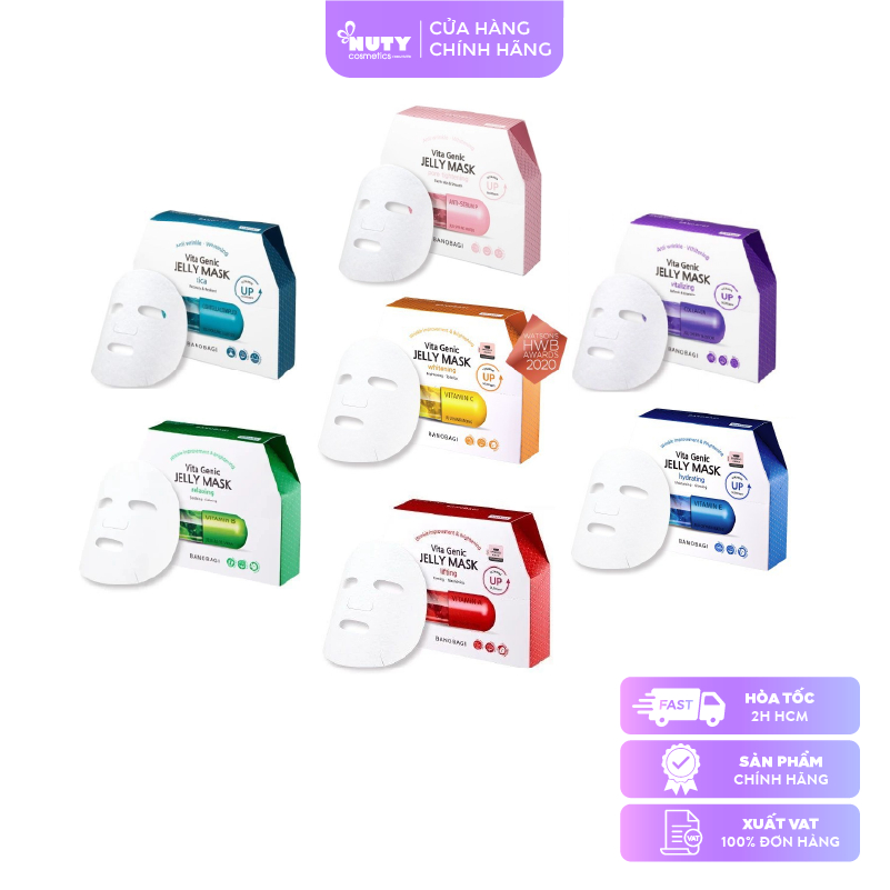 Combo 10 Miếng Mặt Nạ Banobagi Vita Genic Jelly Mask Vitamin (30ml x10 miếng)