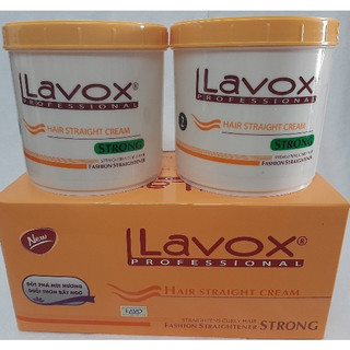 Kem Duỗi Thẳng Tóc Chuyên Nghiệp Lavox Cam 1000mlx2 Thuốc Duỗi Lavox Cam Collagen Siêu Bóng Mượt Hương Thơm Dễ Chịu