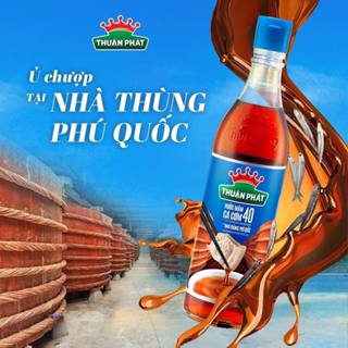 Nước Mắm Cá Cơm Thuận Phát Loại 40 Độ Đạm chai 610 ml ,60 độ đạm chai 490ml