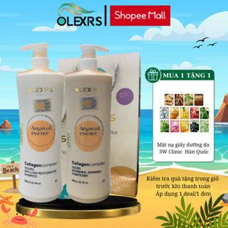 (Mẫu Mới 2024) Cặp Dầu Gội Xả Olexrs Hair Salon Dưỡng tóc Và Giữ Nếp Tóc 960ml (Cam)